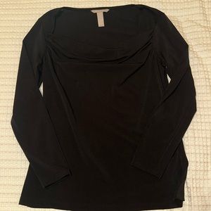 Banana republic black long sleeve top size small